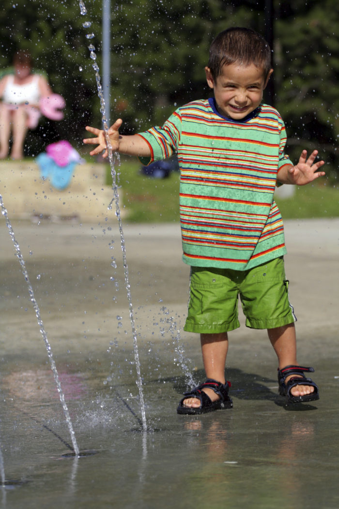 splash park inside Texas State Aquarium
