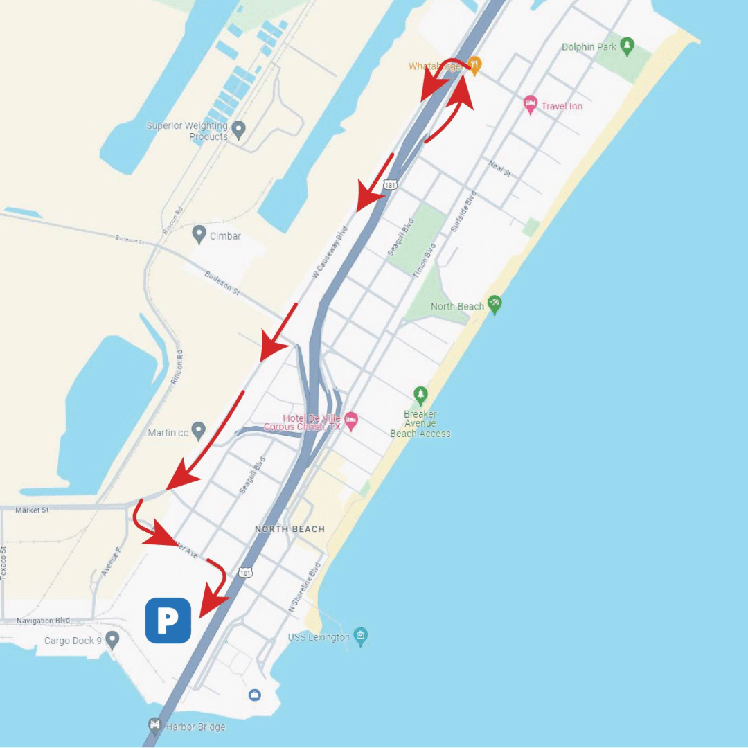 road closures map to Aquarium